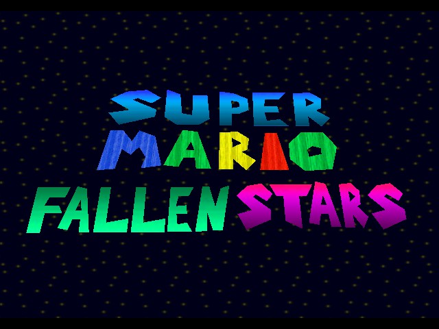Super Mario Fallen Stars (demo) Title Screen